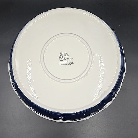 St Nicholas Square Snow Friends Collection Round Bowl 12" x 2.25" - Picture 8 of 8